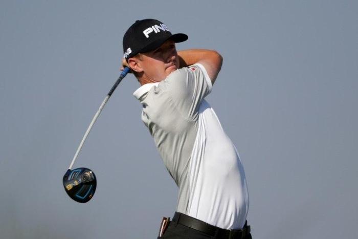 Mackenzie Hughes of Canada plays his tee shot on the 15th hole during the first round of the RSM Classic at Sea Island Resort Seaside Course on November 17, 2016 in St Simons Island, Georgia