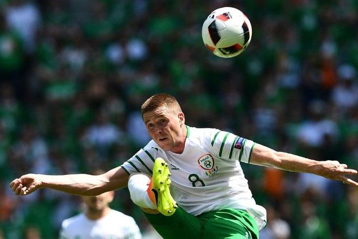 Ireland's midfielder James McCarthy, pictured on June 26, 2016, recently had a groin operation