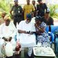 Akeredolu with guests at his Owo home