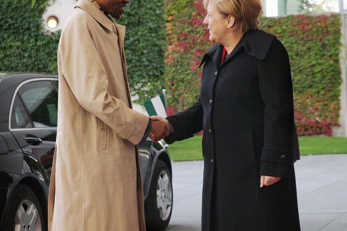 President Muhammadu Buhari meets with German Chancellor, Angela Merkel on October 14, 2016.