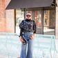 Style enthusiast Monica Awe Etuk sports the cold shoulder and denim trend