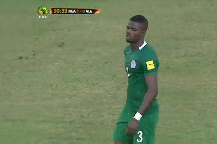 Nigerian left back, Elderson Echiejile