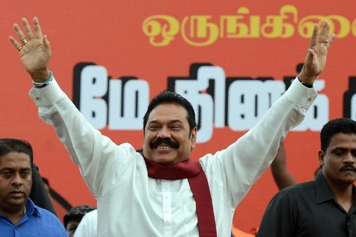 Former Sri Lankan president Mahinda Rajapakse