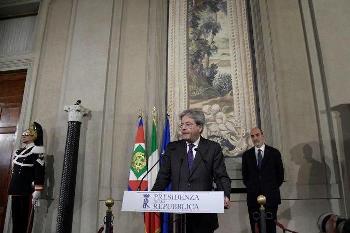 Italy's newly appointed Prime Minister Paolo Gentiloni gives a press conference to announce the names of the ministers of his new government after a meeting with Italian President Sergio Mattarella