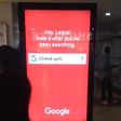 Google's advertising board in a Leisure Mall in Surulere, Lagos
