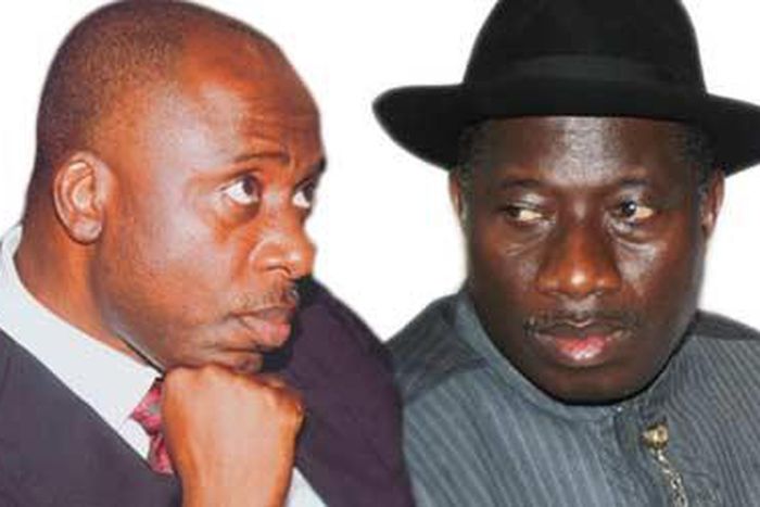 Former Rivers State Governor, Rotimi Amaechi and ex-President, Goodluck Jonathan