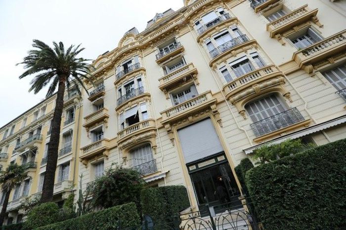Jacqueline Veyrac, 76, president of the Grand Hotel in Cannes, was seized from her car in the middle of the day near her residence, pictured here in Nice
