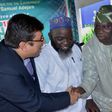 L-R: Managing Director, RB West Africa, Mr Rahul Murgai; Permanent Secretary, Lagos State Ministry of Environment, Engr. Adeyemi Saliu Abidemi and representative of Lagos State governor, Mr Babatunde Hunpe, Special Adviser to the governor on Environmen...