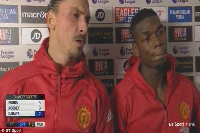 Zlatan Ibrahimovic and Paul Pogba
