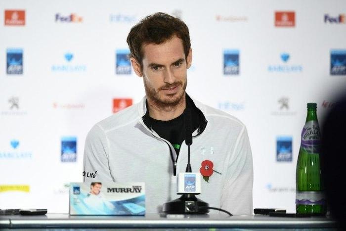 Britain's Andy Murray speaks during a press conference ahead of the ATP World Tour Finals at the O2 Arena in southeast London on November 11, 2016