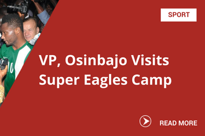 VP, Osinbajo Visits Super Eagles Camp