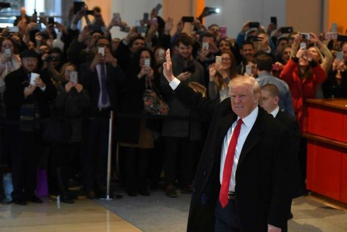 US President-elect Donald Trump gave a wide-ranging interview to The New York Times, which he regularly insults as the "failing New York Times" in tweets