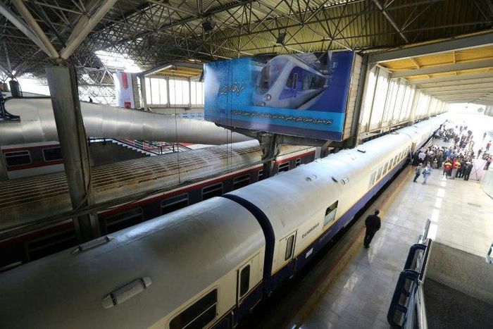 A general view of Tehran train station in the Iranian capital on October 27, 2014