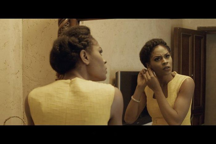 Somkele behind the scenes of "Ojukokoro"