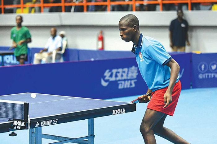 Winner of the table tennis singles’ males’ event at the 48th Asoju Oba Molade-Okoya Thomas Cup tournament, Rilwan Akanbi