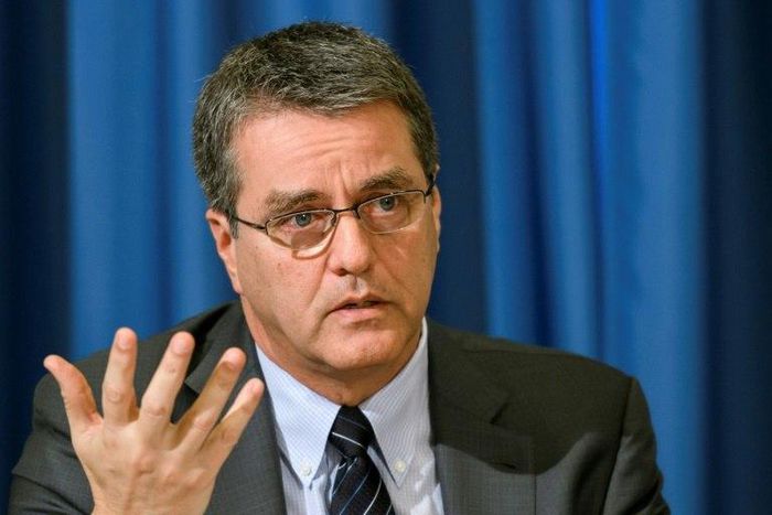 World Trade Organization (WTO) Director general Roberto Azevedo gives press conference in Geneva on November 24, 2016