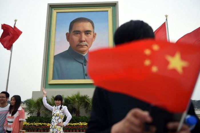 Considered the founding father of modern China for his 1911 overthrow of the Qing dynasty, Sun Yat-sen's portrait is displayed in Beijing's Tiananmen Square on important dates