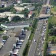 View of the A1 highway near Le Bourget airport on the outskirts of Paris