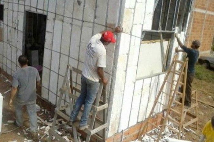 House was built using polystyrene