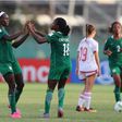 Chinwendu Veronica Ihezuo of Nigeria celebrates scoring