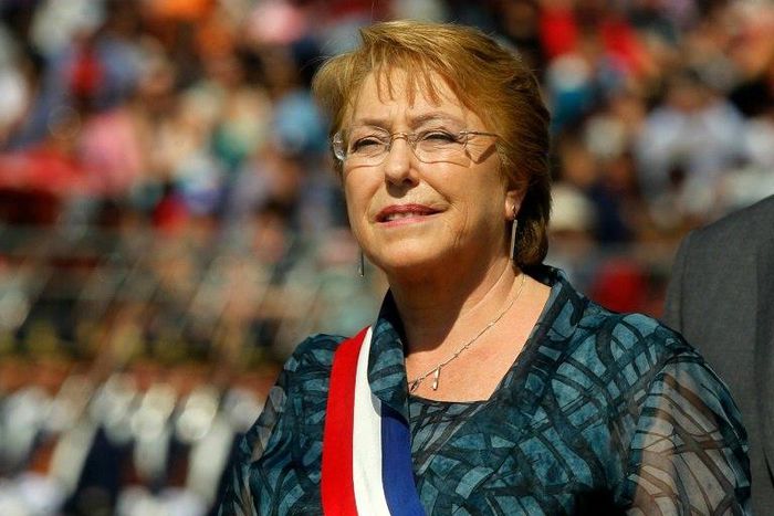 Chilean President Michelle Bachelet takes part in celebrations for the 206th anniversary of the country's independence, in Santiago on September 19, 2016