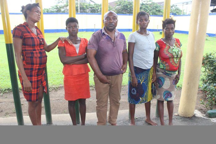 Baby factory suspects.