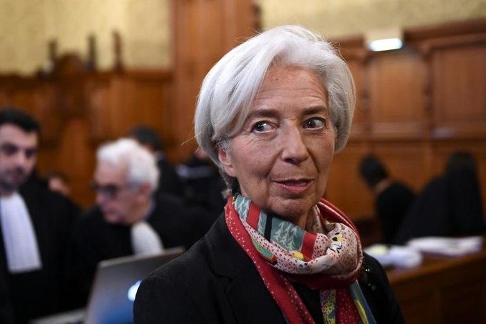 IMF chief Christine Lagarde before the start of her trial in Paris, on December 12, 2016
