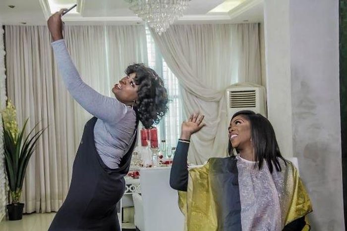 Tiwa Savage and Funke Akindele