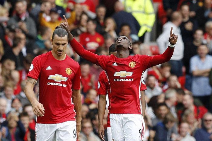 Zlatan Ibrahimovic and Paul Pogba