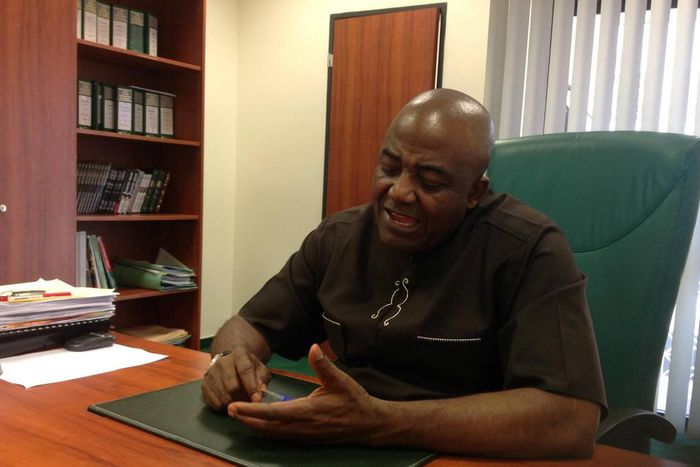 The House Minority Leader, Mr. Leo Ogor.