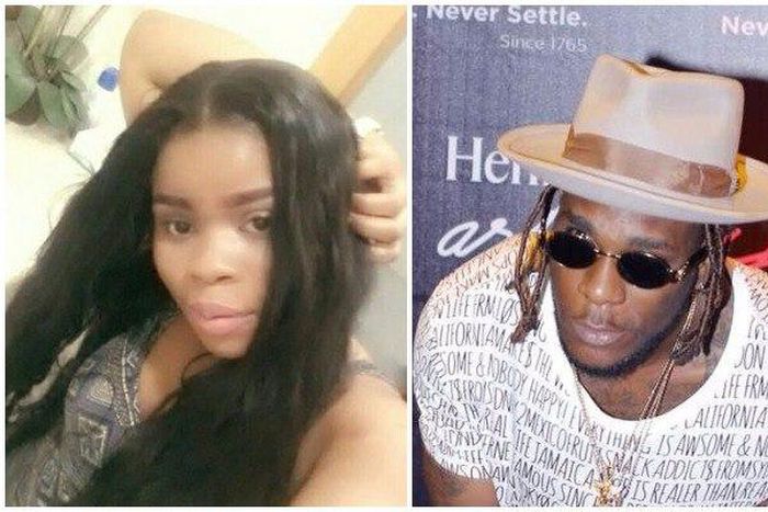 Burna Boy (right) and his alleged baby mama-to-be, Uju Stella.