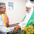 President Buhari (L) and the Emir of Kano, Sanusi Lamido Sanusi (R)