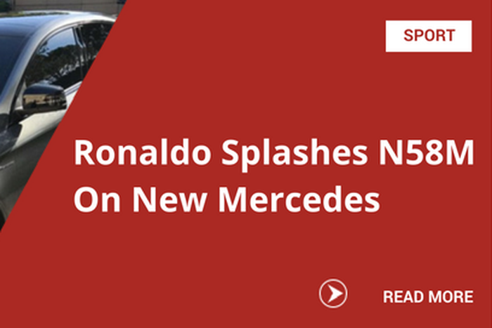 Ronaldo Splashes N58M On New Mercedes