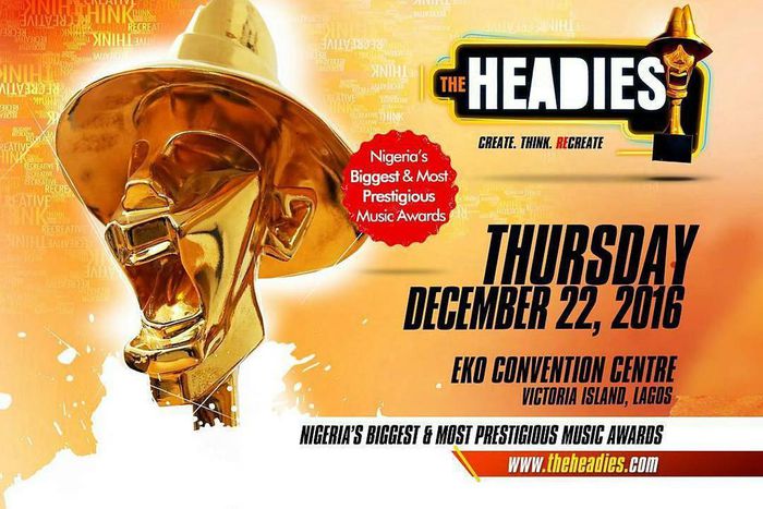 Headies 2016 to hold at Eko Convention Centre Dec 22