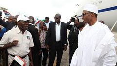 Adams Oshiomole and President Buhari