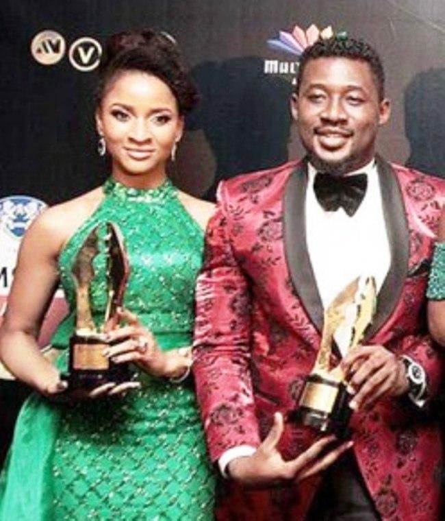 Adesua Etomi and Daniel K Daniel at the AMVCAs