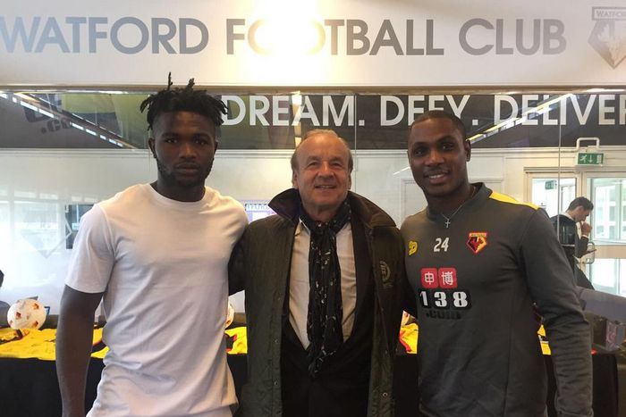Isaac Success, Gernot Rohr and Odion Ighalo
