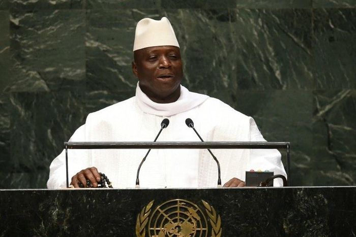 President of Gambia Al Hadji Yahya Jammeh, pictured in 2014, took power in 1994 and has run the country with an iron fist ever since, surviving successive coup attempts by consolidating his power at every level of society