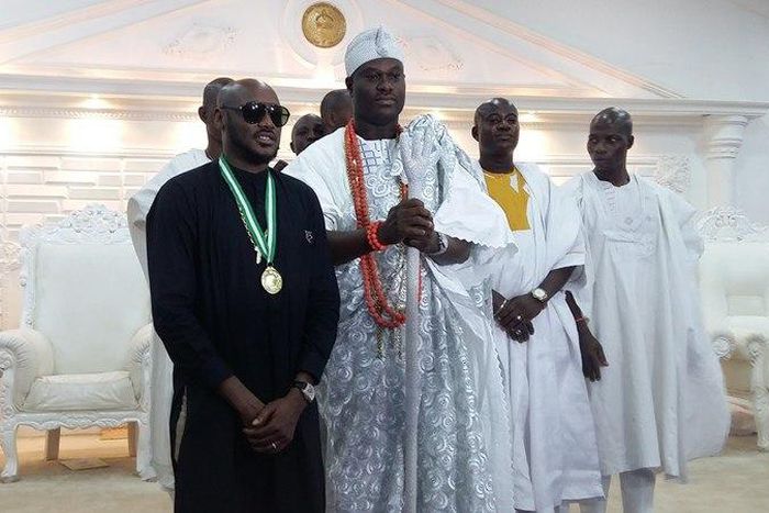 2Face Idibia and Ooni of Ife