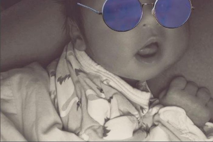 Dream Renne Kardashian trying out her first sunshade