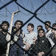 Young migrants at a detention centre.