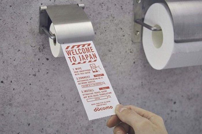 Japan offers toilet paper just for wiping your phone