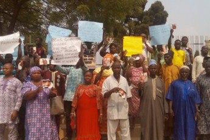 Traders protesting (Illustration)