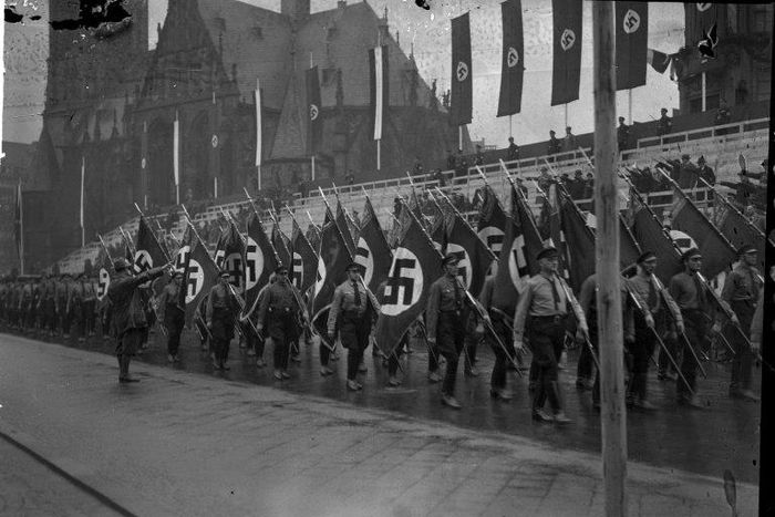 East Asian pop culture and commercial art has a long history of fascination with Hitler and the Nazis, who have even been used in advertising campaigns