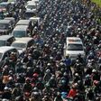 Photos from the traffic jam in Indonesia