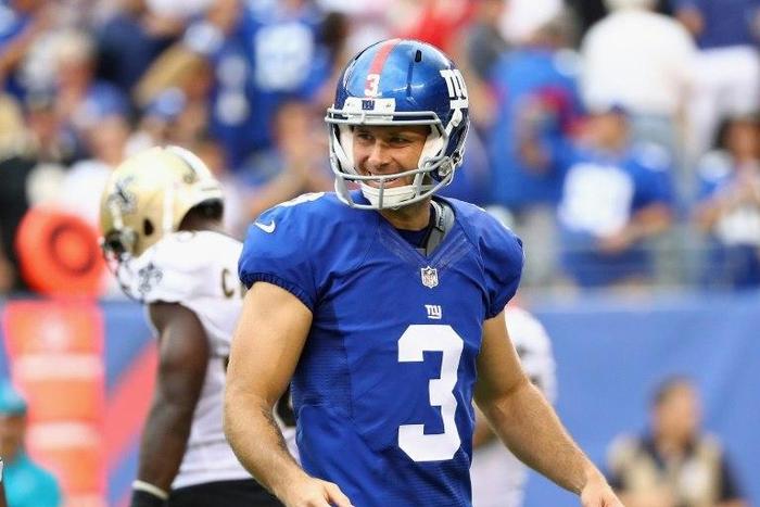 Kicker Josh Brown of the New York Giants was re-signed in 2015 to a two-year, $4 million deal