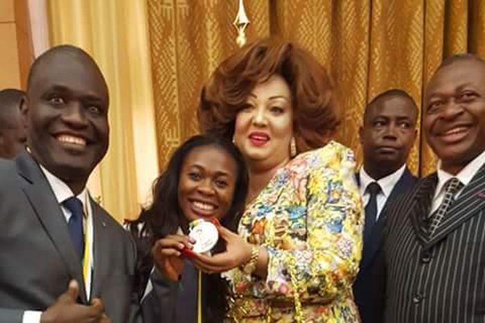 Lionesses of Cameroon with Paul and Chantal Biya