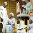 Malam Yaú Kumo and his new wife, Fatima Buhari