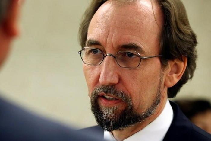 United Nations High Commissioner for Human Rights Zeid Ra'ad Al Hussein attends the 33rd session of the Human Rights Council at the U.N. European headquarters in Geneva, Switzerland, September 13, 2016.