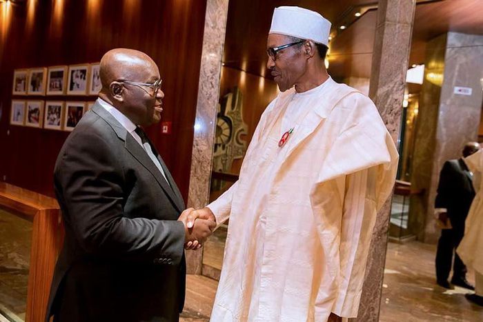 President Muhammadu Buhari meets with Ghana’s President-elect, Nana Akufo-Addo on Tuesday, December 20, 2016.